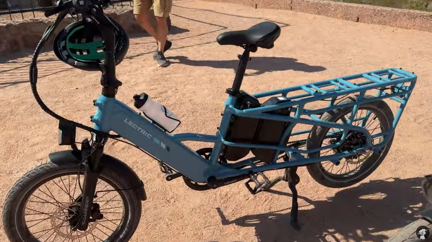 Lectric XPedition 2.0 Raindrop Blue Cargo Electric Bike