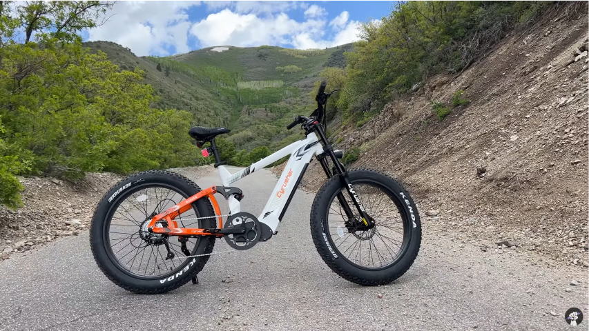 A comfortable Air suspension fat bike